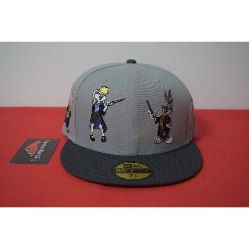 New Era Looney Tunes Bugs Bunny Porky Pig Harry Potter Theme Fitted Hat RARE